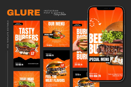 Burger Restoran Post Tasarımı FY7