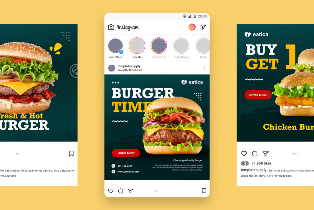 Burger Promosyon Post Tasarımı FY5