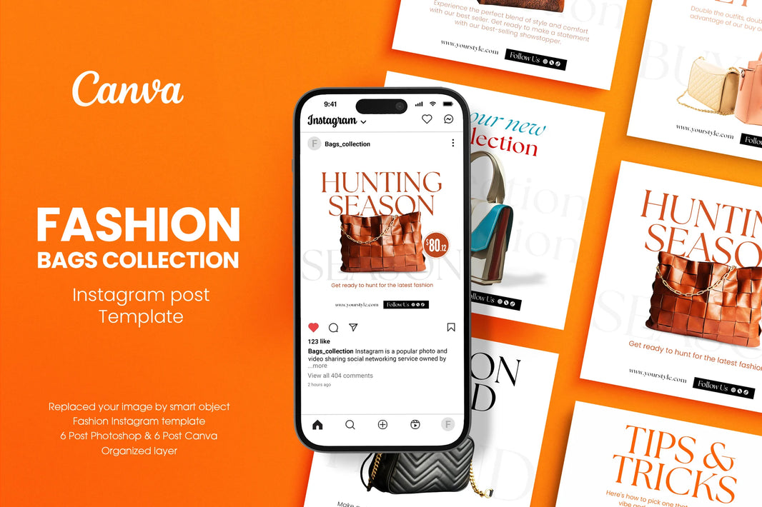 Moda Çanta Koleksiyonu Post Tasarımı FÇ3