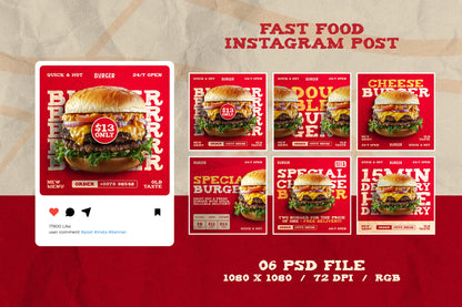 Fast Food Post Tasarımı Seti FY10