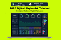 Zinciri Kırma | 2026 Alışkanlık & Hedef Takip Sistemi (Dijital Ürün)